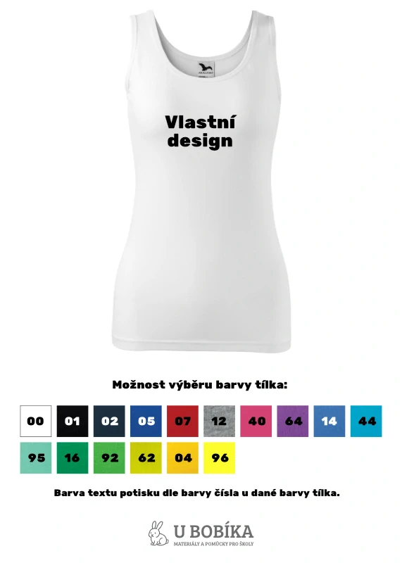 Dámské třídní tílko - Vlastní design