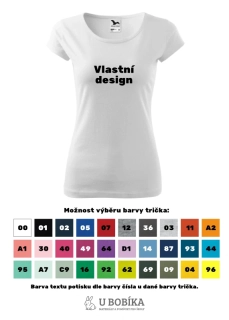 Dámské třídní tričko - Vlastní design