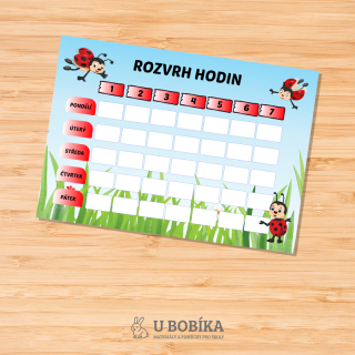Rozvrh hodin - Berušky